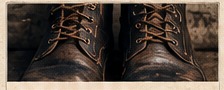 Pair of worn boots